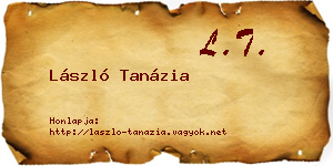 László Tanázia névjegykártya