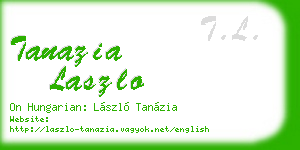 tanazia laszlo business card